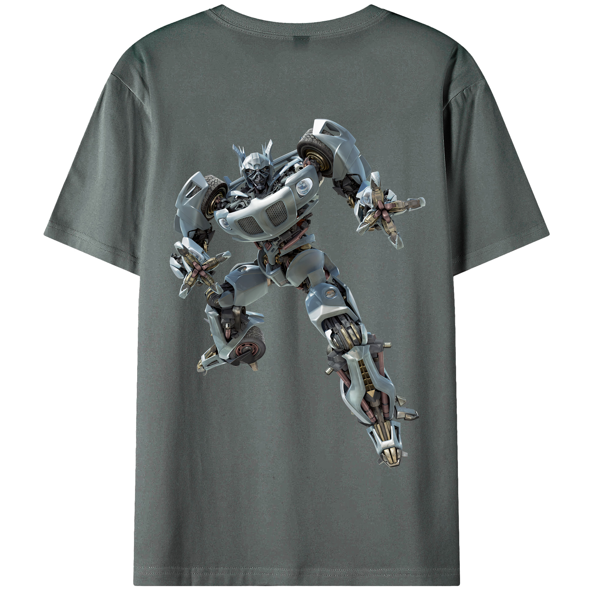 （画像用） Transformers トランスフォーマー 綿100％半袖Tシャツ（背面プリント）